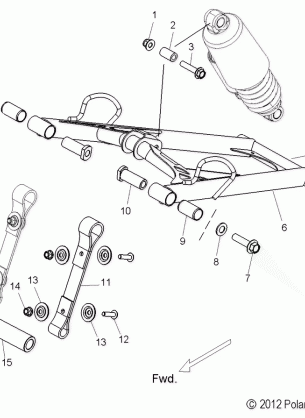 SUSPENSION TORQUE ARM FRONT - S14BA8GSL / GEL (49SNOWFTA13SB)