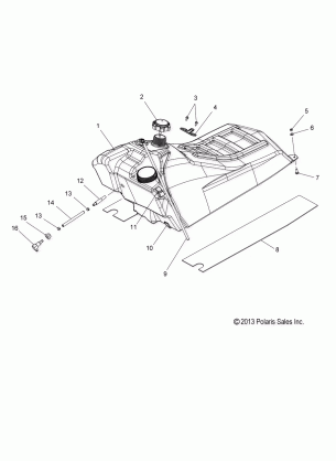 FUEL SYSTEM FUEL TANK ASM. - S14CS5BSL / BEL (49SNOW FUEL14550)