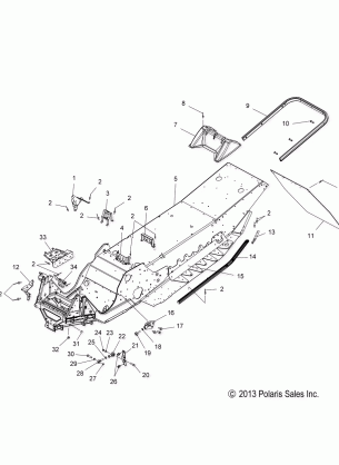 CHASSIS ASM. - S14MX6JSA / JEA (49SNOWCHASSIS14600R)