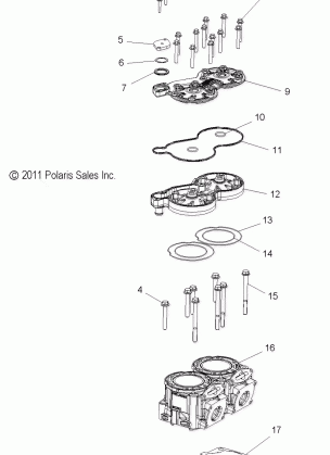 ENGINE CYLINDER - S14MX6JSA / JEA (49SNOWCYLINDER12600IQRCR)