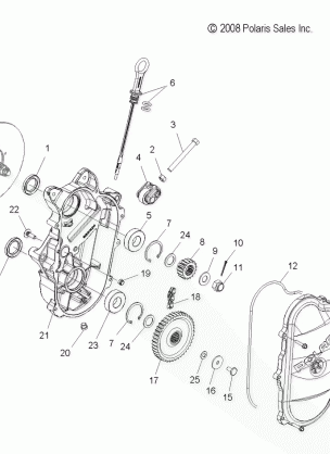 DRIVE TRAIN CHAINCASE - S14MX6JSA / JEA (49SNOWCHAINCASE08600IQ)