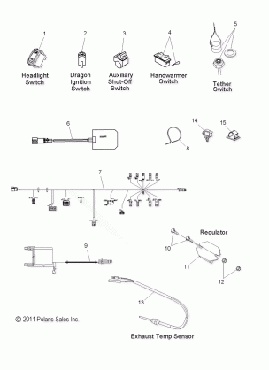 ELECTRICAL SWITCHES and COMPONENTS - S14MX6JSA / JEA (49SNOWELECT12600RCR)