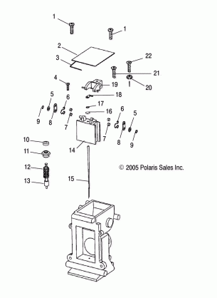 ENGINE CARBURETOR UPPER - S14MX6JSA / JEA (49SNOWCARBUPPER08600IQ)