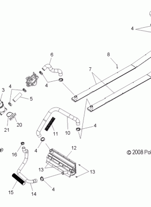 ENGINE COOLING SYSTEM - S14MX6JSA / JEA (49SNOWCOOLING09600RACE)