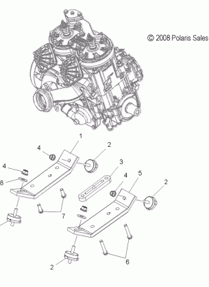 ENGINE MOUNTING - S14MX6JSA / JEA (49SNOWENGINEMOUNT09600RACE)