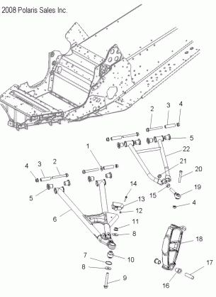 SUSPENSION FRONT ASM. - S14PT7FSL (49SNOWSUSPFRT09FSTRG)