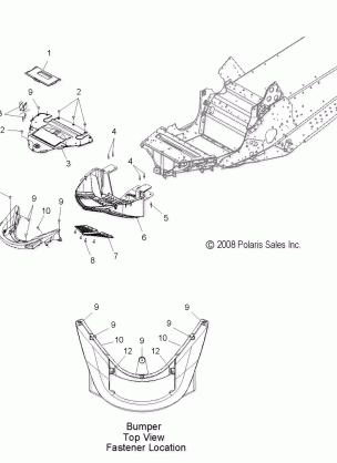 BODY FRONT BUMPER and NOSEPAN - S14PT7FSL (49SNOWBUMPER10TRBOLX)