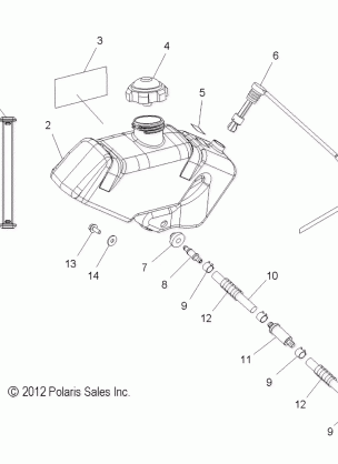 ENGINE OIL BOTTLE ASM. - S13CB6 / CP6 (49SNOWOILBOTTLE13600RUSH)