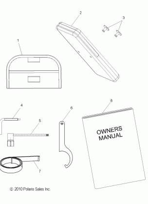 TOOLS TOOL KIT and OWNERS MANUAL - S13CN8 / CY8 ALL OPTIONS (49SNOWTOOL11800RMK)