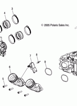 ENGINE THROTTLE BODY / INTAKE MANIFOLD - S13PT7FSL (4997479747D09)