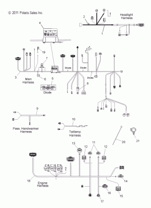 ELECTRICAL WIRE HARNESSES and FUSE BOX - S13PU7ESL / EEL (49SNOWELECT12WIDE)