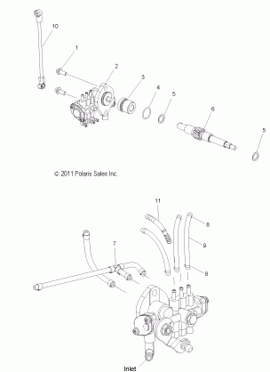 ENGINE OIL PUMP and LINES - S13BS6GSA / GSL / GEL / GSM (49SNOWOILPUMP12PR)