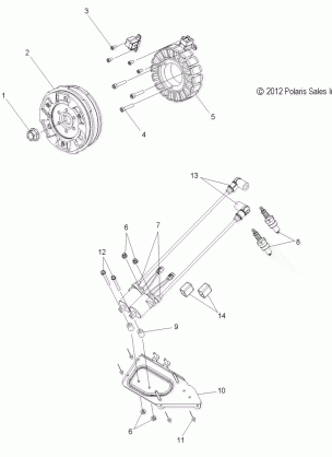 ELECTRICAL IGNITION SYSTEM - S13BR8GSA / GSL (49SNOWIGNITION13600SB)