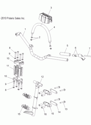 STEERING HANDLEBAR MOUNTING - S12CK6 / CM6 ALL OPTIONS (49SNOWHANDLEBAR11800RMK)