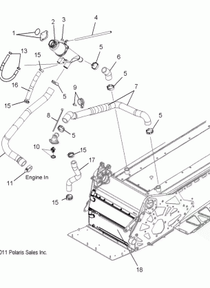 ENGINE COOLING SYSTEM - S12CK6 / CM6 ALL OPTIONS (49SNOWCOOLING12600RMK)