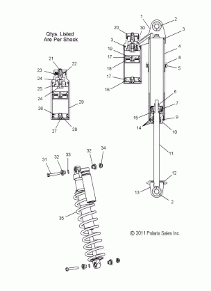 SUSPENSION SHOCK IFS - S12MX6JSA / JEA (49SNOWSHOCKIFS7043819)