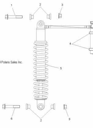 SUSPENSION SHOCK ASM. IFS (7043206) - S12PP7FSL (49SNOWSHOCKIFS7043206TRBO)