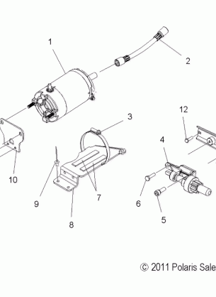 ENGINE STARTER MOTOR - S12PT5BSL / BEL (49SNOWSTARTER12550)