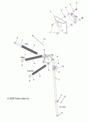 FUEL SYSTEM FUEL PUMP and LINES - S12PT5BSL / BEL (49SNOW FUELLINE11550)