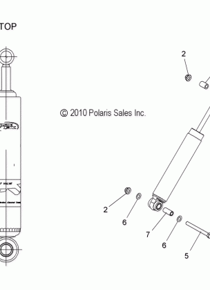 SUSPENSION SHOCK REAR TRACK (7043716) - S12PT5BSL / BEL (49SNOWSHOCKREAR7043716)