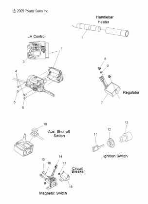 ELECTRICAL SWITCHES and COMPONENTS - S12PT5BSL / BEL (49SNOWELECT10550SHIFT)