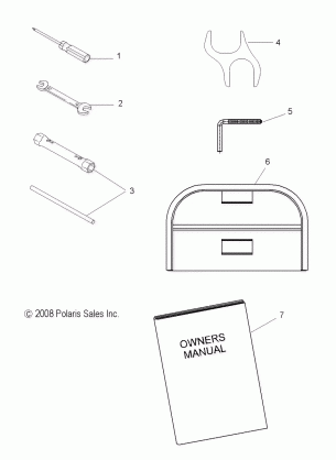 TOOLS TOOL KIT and OWNERS MANUAL - S12PT5BSL / BEL (49SNOWTOOL09550SHIFT)