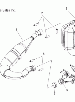 ENGINE EXHAUST - S12PT5BSL / BEL (49SNOWEXHAUST09550SHIFT)