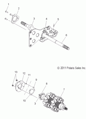 DRIVE TRAIN JACKSHAFT and DRIVESHAFT - S12PT7FSL (49SNOWDRIVETRAIN12TRBOIQLX)