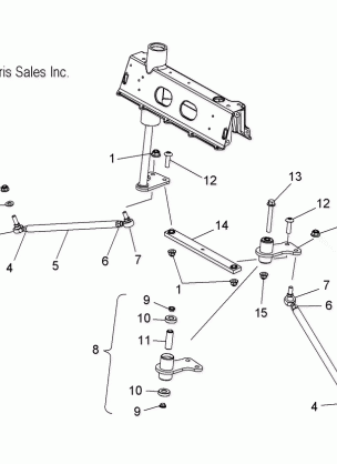 STEERING TIE ROD ASM. - S12PU6NSL / NEL (49SNOWSTEERINGLWR10WIDE)