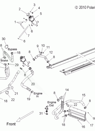 ENGINE COOLING SYSTEM - S12PU6NSL / NEL (49SNOWCOOLING11WIDE)