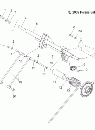 SUSPENSION TORQUE ARM REAR - S12PU6NSL / NEL (49SNOWTORQUEREAR10600WIDE)