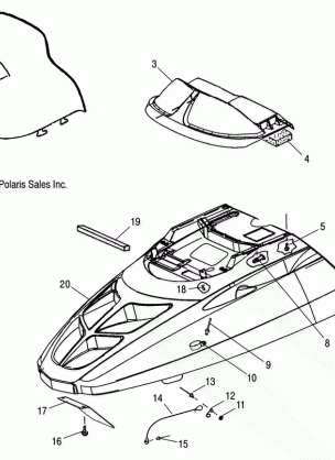 BODY HOOD ASM. and WINDSHIELD - S12SU4BEL (49SNOWHOOD10WIDELX)