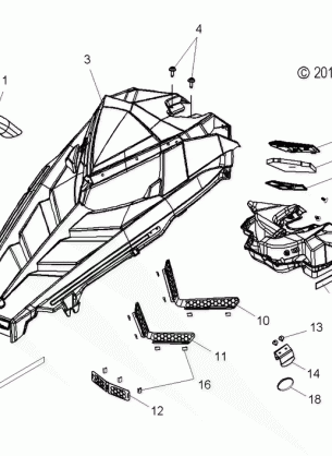 BODY HOOD ASM. - S12BF8GSA / GSL (49SNOWHOOD11600RUSH)