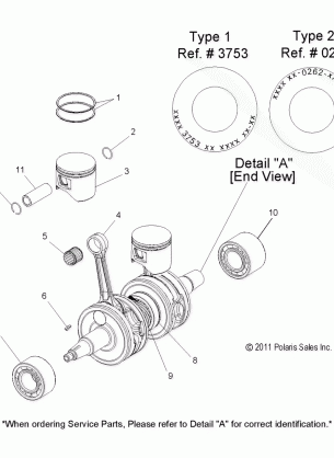 ENGINE PISTON and CRANKSHAFT - S12BF8GSA / GSL (49SNOWPISTONCRANKSHAFT12800)