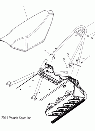 BODY SEAT MOUNTING - S12BF8GSA / GSL (49SNOWSEAT12600RUSH)