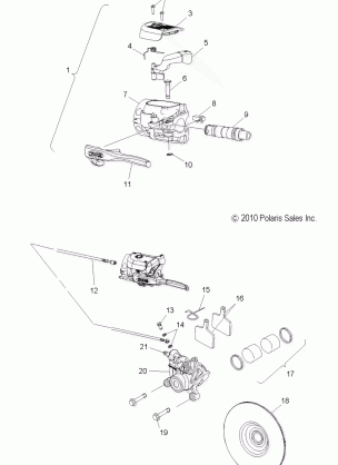 BRAKES BRAKE SYSTEM - S12BF8GSA / GSL (49SNOWBRAKE11RUSH)