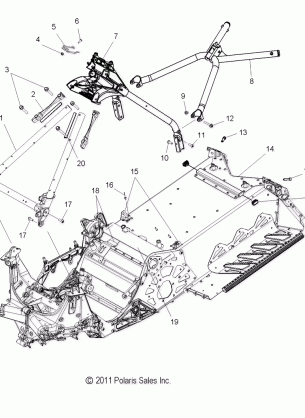 CHASSIS CHASSIS ASM. and OVER STRUCTURE - S12BF8GSA / GSL (49SNOWCHASSISFRT212800PROR)