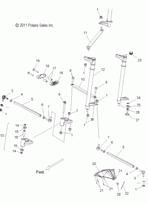 STEERING LOWER - S12BF8GSA / GSL (49SNOWSTEERINGLWR12800SB)