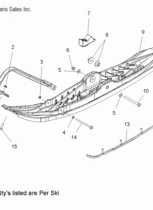 STEERING SKI ASM. - S12BF8GSA / GSL (49SNOWSKIASM12600RUSH)