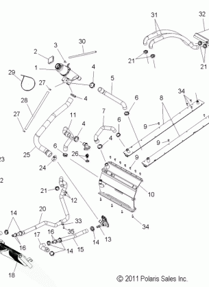 ENGINE COOLING SYSTEM - S12BF8GSA / GSL (49SNOWCOOLING12800RUSH)