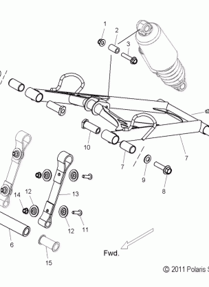 SUSPENSION TORQUE ARM FRONT - S12BF8GSA / GSL (49SNOWFTA12800SB)