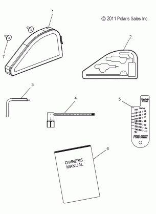 TOOLS TOOL KIT and OWNERS MANUAL - S12BF8GSA / GSL (49SNOWTOOL12600RUSH)