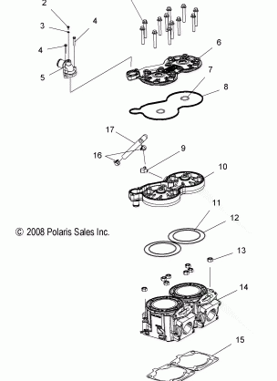 ENGINE CYLINDER - S12BS6NSA / NSB / NSC / NSL / NSM / NSP / NEL (49SNOWCYLINDER09600TRG)