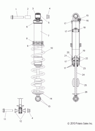 SUSPENSION SHOCK IFS - S11BF6NS / BD6NS ALL OPTIONS (49SNOWSHOCKIFS7043631)