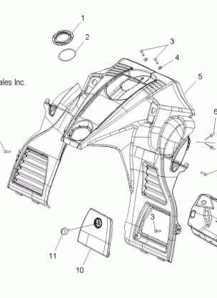 BODY CONSOLE - S11PB5BSA / BSL / BEA (49SNOWCONSOLE11550)