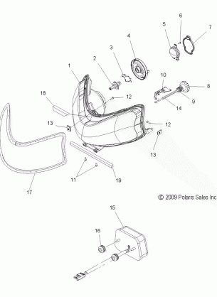 ELECTRICAL HEADLIGHT and TAILLIGHT - S11PB6HSA / HSL / HEA (49SNOWHEADLGHT10800IQ)