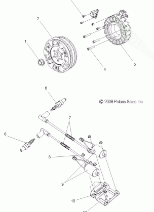 ELECTRICAL IGNITION SYSTEM - S11PB6HSA / HSL / HEA (49SNOWSTATOR09600TRG)