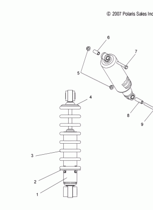 SUSPENSION SHOCK FRONT TRACK (7043280) - S11PB6HSA / HSL / HEA (49SNOWSHOCKFRONT7043280)