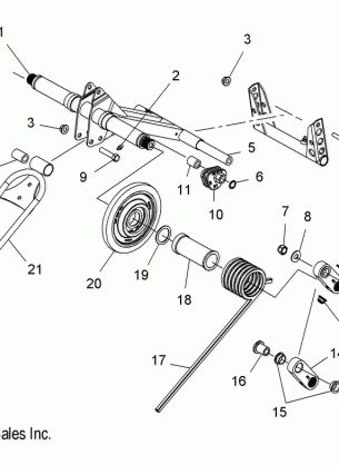 SUSPENSION TORQUE ARM REAR - S11PB6HSA / HSL / HEA (49SNOWTORQUEREAR086008BALL)