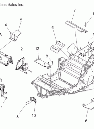 CHASSIS FRONT - S11PD7FSL (49SNOWCHASSISFRT09TRBOSB)